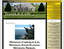 Tablet Screenshot of dahlelaw.com